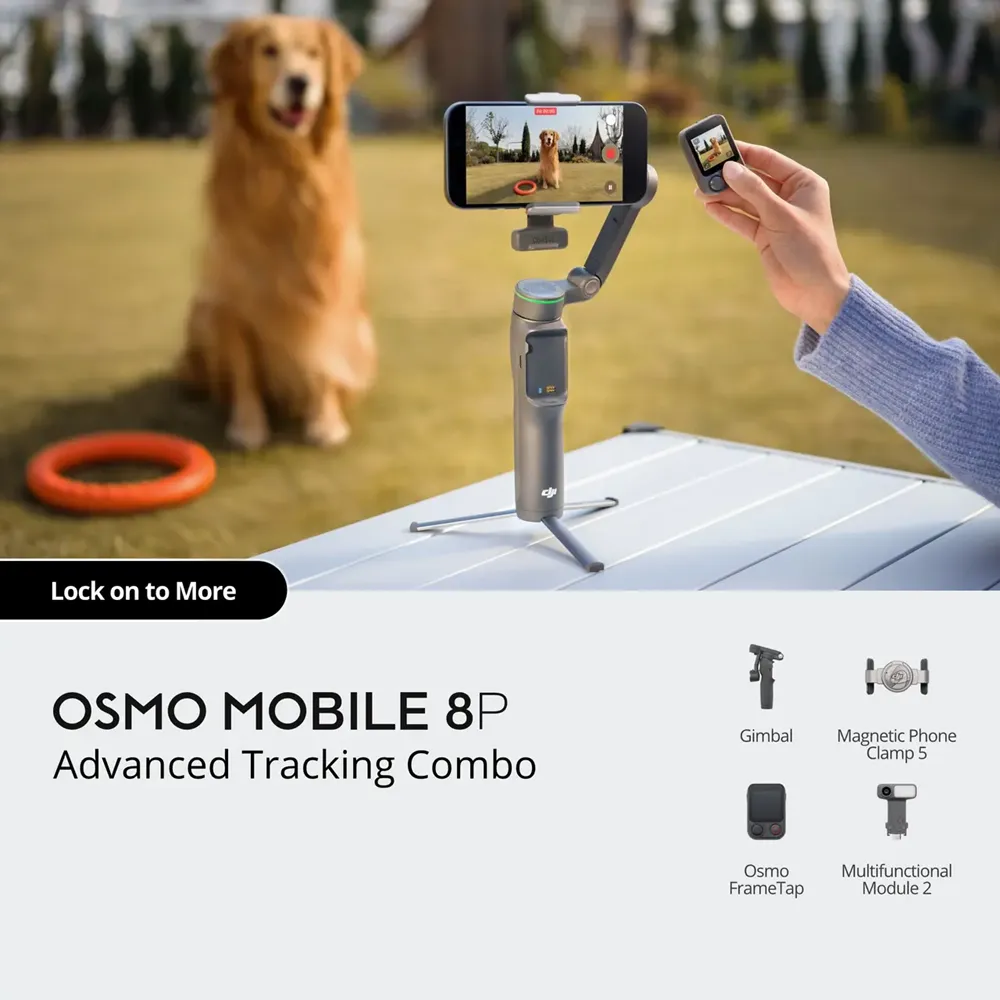 DJi Osmo Mobile 8P Device Only AdvancedTracking Combo — 2