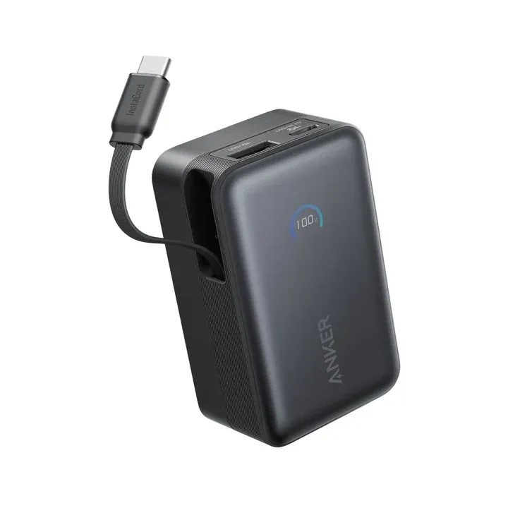Anker Nano Power Bank 10000mAh 45W with Built-in USB-C Cable-Black — 2