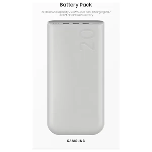 Samsung 20,000mAh 45W Battery Pack (3-Port)-Beige — 2
