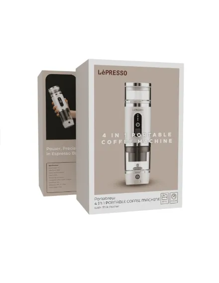 LePresso 4 in 1 Portable Coffee Machine 80ml-White — 2