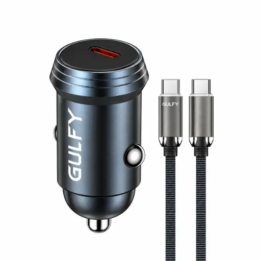 شاحن سيارة جلفي 30 واط مع كابل USB-C بطول 1 متر