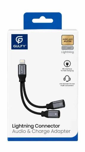 Gulfy Adapter Audio & Charger -Lighting -GC-239L