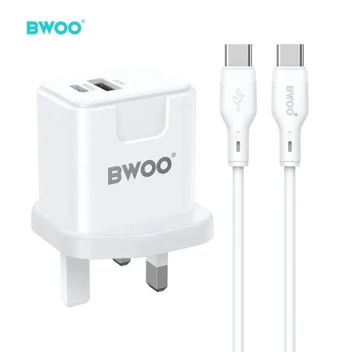 BWOO Fast Charger 20W-With Cable USB-C to USB-C-CDA162C-C
