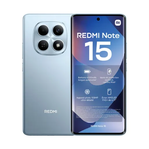 ريدمي نوت 15 8/256GB (أزرق جليدي)