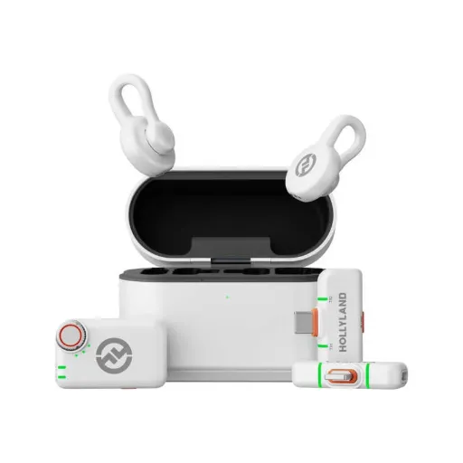 Hollyland Lark M2S Wireless Lavalier Microphone Ultimate Combo -White
