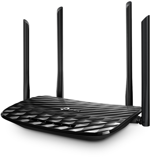 راوتر تي بي لينك آرشر C6 لاسلكي شبكي (Mesh) بتكولوجيا AC1200 (TP-Link Mesh Wi-Fi Router Archer C6 - AC1200)