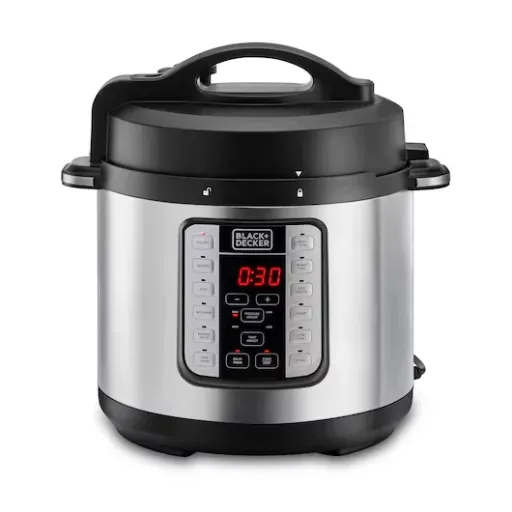 Black+Decker PCP1000-B5 – قدر ضغط كهربائي 6 لتر، 1000 واط