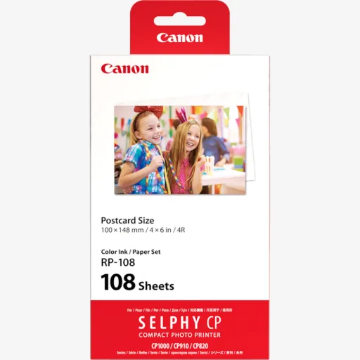 Canon SELPHY CP Color Ink / Paper Set RP-108 (108 Sheets)