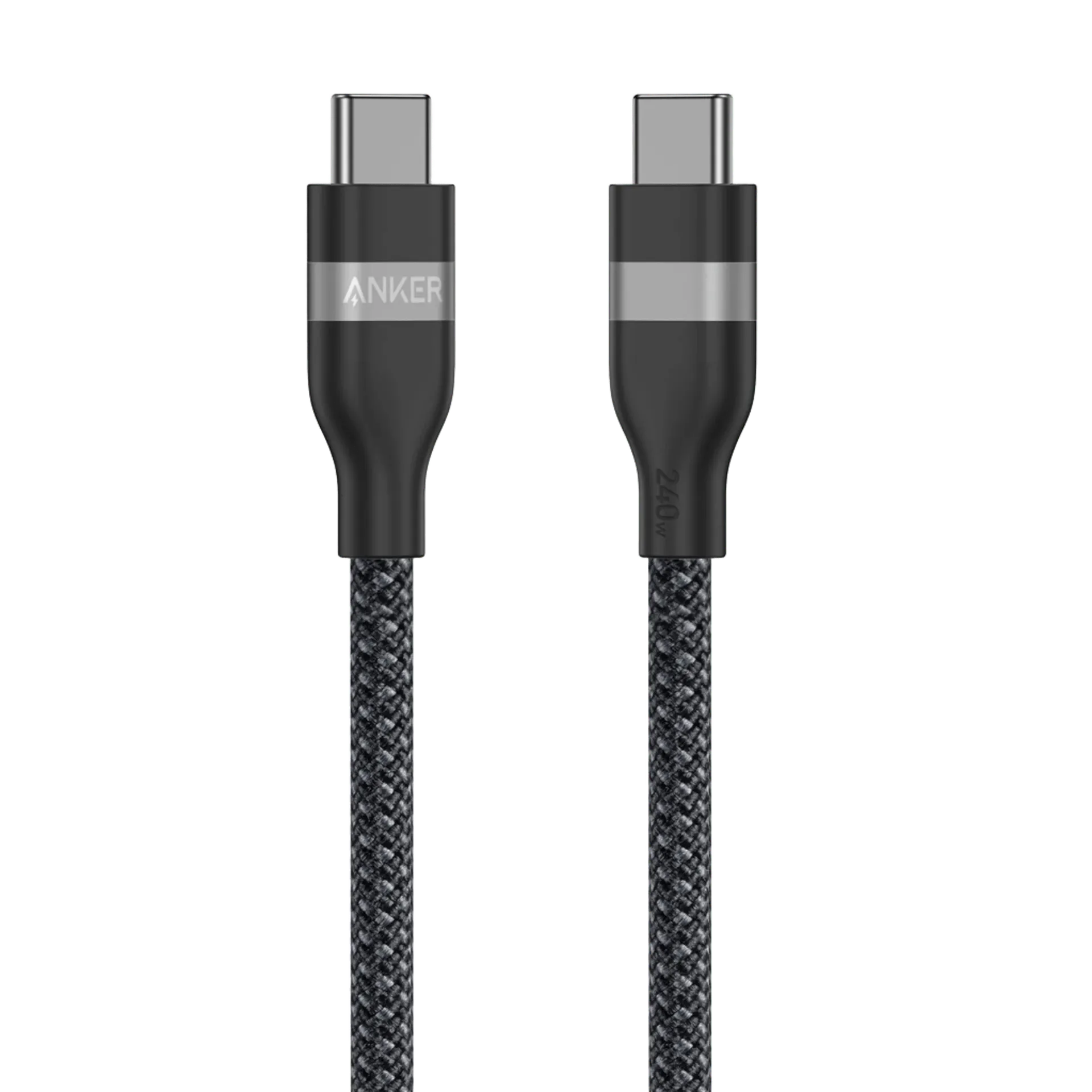 كابل شحن سريع من أنكر، USB-C إلى USB-C، بقدرة 240 واط (طول 6 أقدام)، أسود