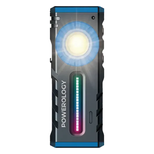 Powerology 1500 lm Work Light With 920mAh Battery - Grey